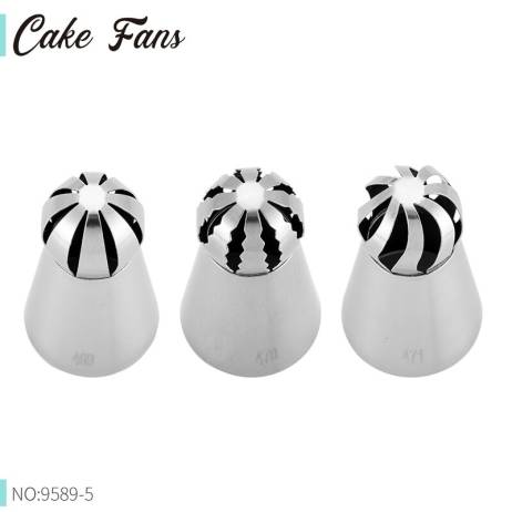 3Pcs/Set Russian Flower Icing Piping Nozz...