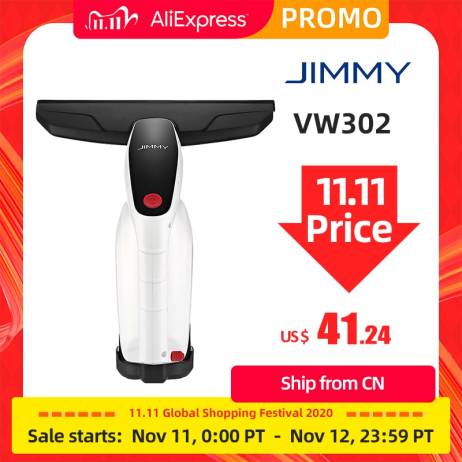 JIMMY VW302 Cordless Window Glass Vacuum Cleaner With Squeegee Spray Bottle100mlWater Tank For House car Clean