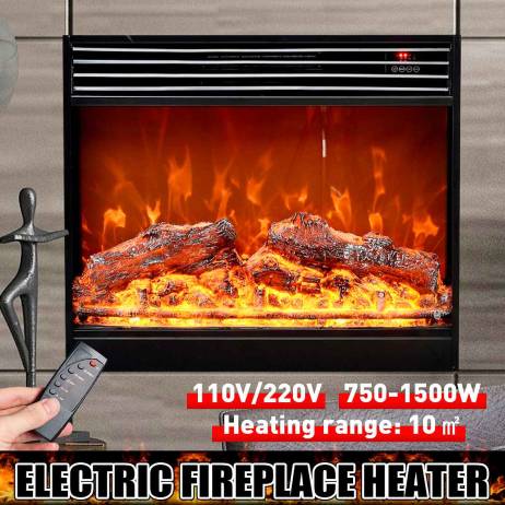 110V/220V Wall Mount Electric Fireplace 3...