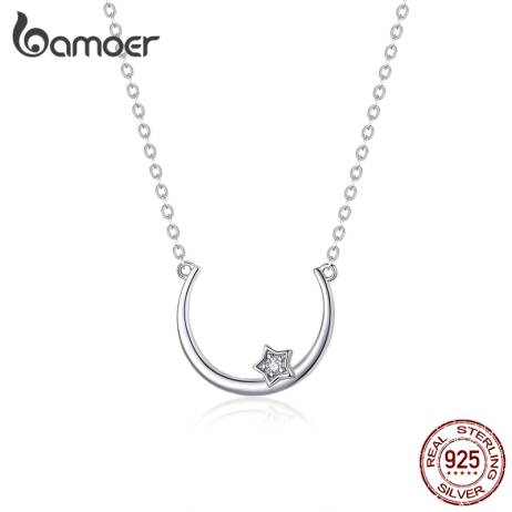 bamoer Authentic 925 Sterling Silver Moon...