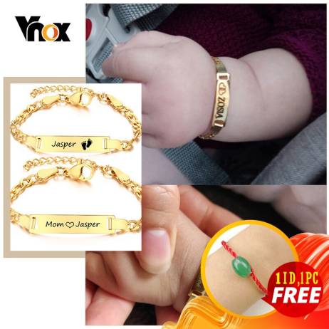 Vnox Personalize Mom Baby Name Bracelets ...