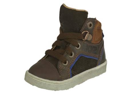 Braqeez Veterboot Jongensschoenen Maat 20 Donker Brown