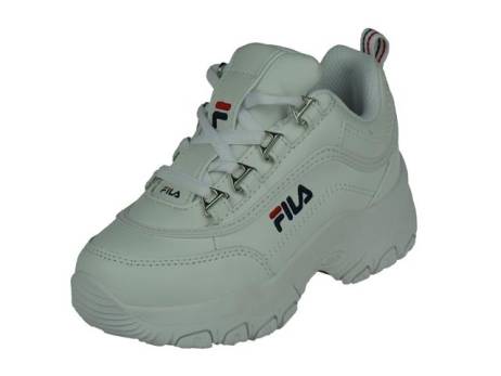 Fila Strada Low Kids Jongensschoenen Maat 32 33 Wit