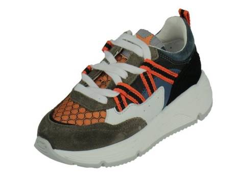 Giga Sneaker Jongensschoenen Maat 31 33 34 Good Grijs Velvet Zwart
