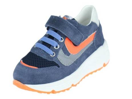 Little David Byron 3 Jongensschoenen Maat 25 26 27 28 29 30 Navy Oranje