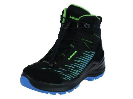 Lowa Zirrox Gtx Junior Jongensschoenen Maat 32 33 34 35 36 37 Zwart Limoen