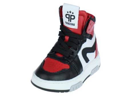 Pinocchio High Top Sneaker Jongensschoenen Maat 24 25 26 27 28 29 Zwart Combi