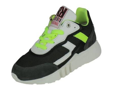 Red rag stoere lage jongens veterschoen jongensschoenen maat 33,34,38,39 grijs combi fantasy