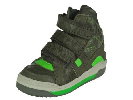 Track Style klittenbandschoen jongensschoenen maat 25 grijs groen