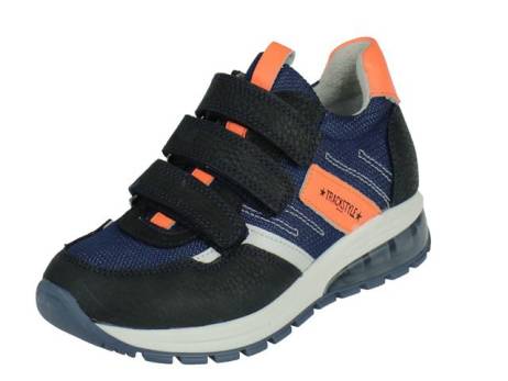 track-style-lage-jongens-klittenbandschoen-jongensschoenen-maat-38-donker-blauw-orange(12495)