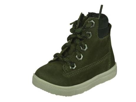 Track style track- hoge jongens veterschoen jongensschoenen maat 21 army groen