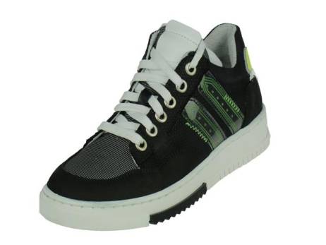 Trackstyle Stoere Lage Jongens Veterschoen Jongensschoenen Maat 32 35 Zwart