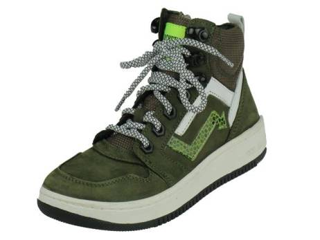 Trackstyle Track Style Halfhoge Jongens Veterboot Jongensschoenen Maat 32 Army Groen