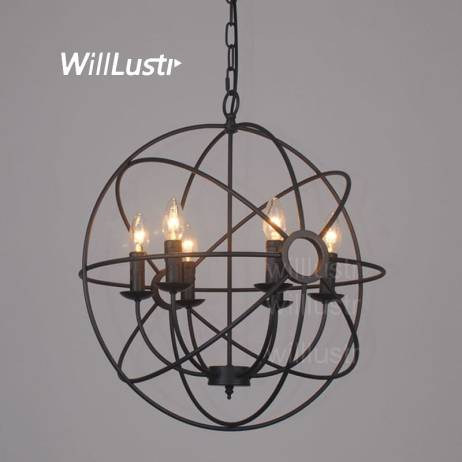 Vintage Pendant Lamp FOUCAULT'S ORB CHAND...