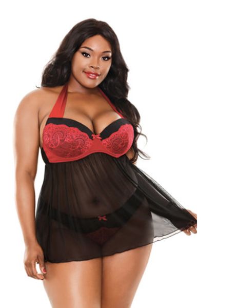 sophia-halternek-babydoll-zwart-rood(4695)