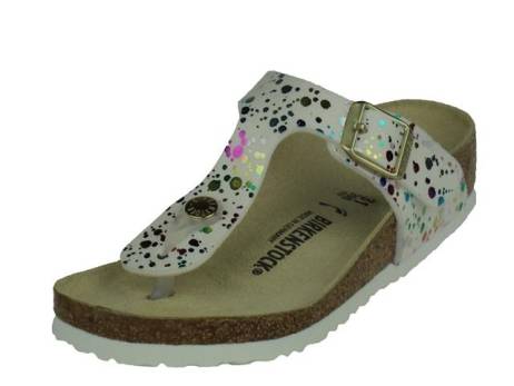 Birkenstock Gizeh Kids Meisjesschoenen Maat 31 37 Cofetti Wit Pop