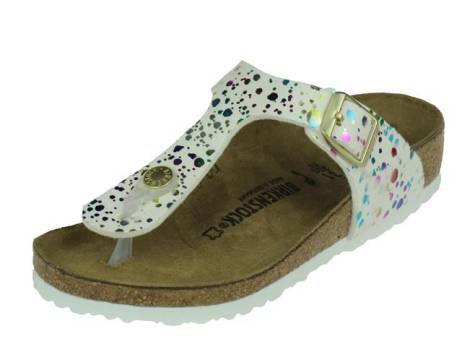 Birkenstock Gizeh Meisjesschoenen Maat 33 Confetti Wit