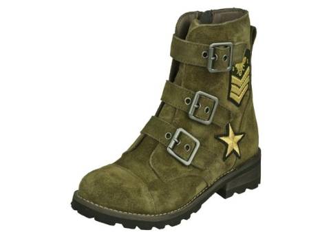 braqeez-biker-laarsje-meisjesschoenen-maat-32-olijf-suede(4475)