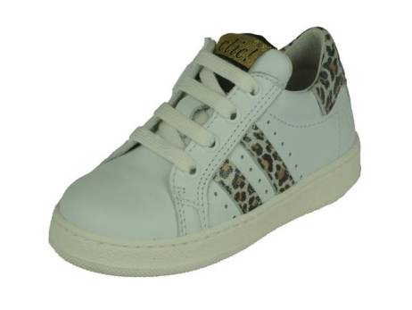 Clic Clic Lage Meisjes veterschoen meisjesschoenen maat 30 blanco jaquar