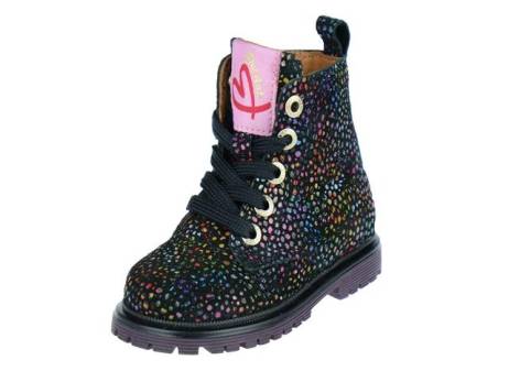 Develab Bikerboot Meisjesschoenen Maat 23 Paars Fantasy