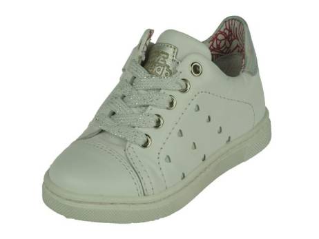 develab-meisjes-sneaker-meisjesschoenen-maat-24-wit-zilver-nappa(3575)