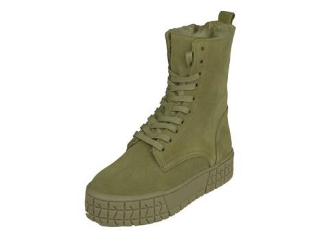 Hip Shoe Style Hoge Meisjes Veterboot Met Rits Meisjesschoenen Maat 32 Beige