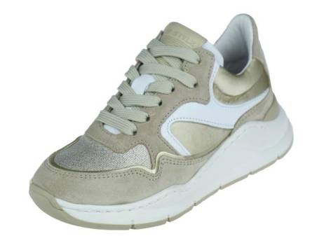 Hip Shoe Style Sneaker Meisjesschoenen Maat 31 32 34 35 36 38 39 40 Beige Combi