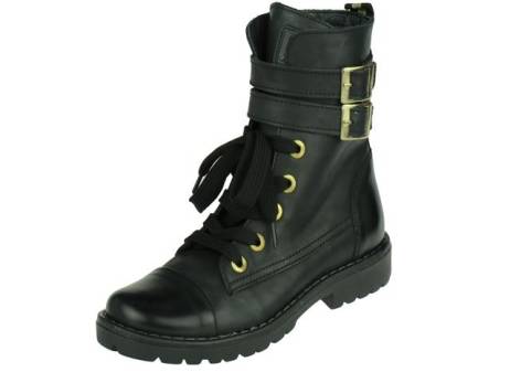 Jochie Freaks Hippe Meisjesbikerboot Meisjesschoenen Maat 35 Zwart