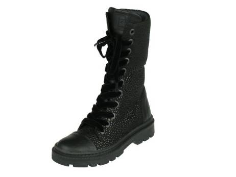 jochie-jochie-freaks-hoge-meisjes-veterboot-meisjesschoenen-maat-31-32-35-36-zwart-dots(7975)