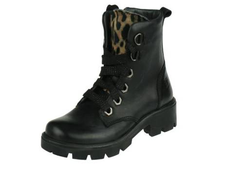 jochie-jochie-freaks-meisjes-biker-veterboot-met-rits-meisjesschoenen-maat-36-zwart(8975)
