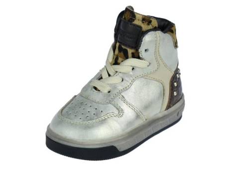 Pinocchio High Top Sneaker Meisjesschoenen Maat 23 24 25 Platina Combi
