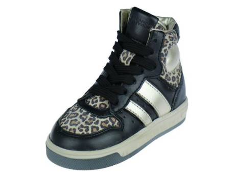 Pinocchio High Top Sneaker Meisjesschoenen Maat 23 24 26 Zwart Combi