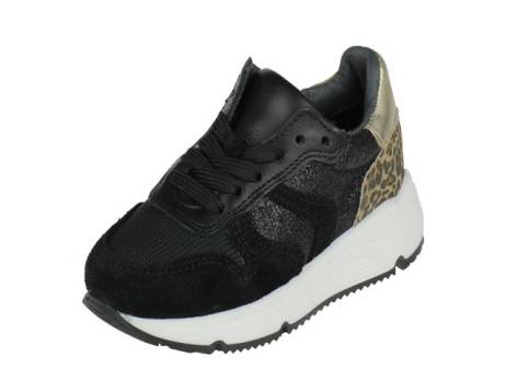 pinocchio-meisjes-sneaker-op-een-runnerzool-meisjesschoenen-maat-24-25-26-27-28-29-30-31-zwart-leopard(8995)