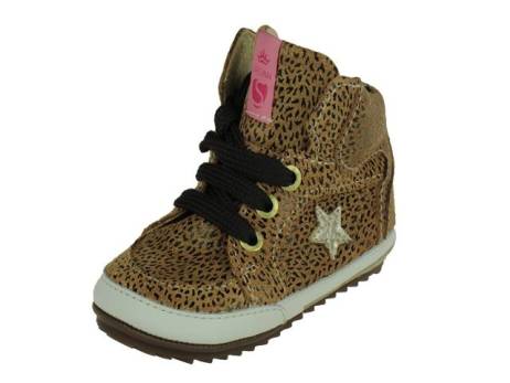 Shoesme Baby Proof Meisjesschoenen Maat 21 22 Cognac Animal Print