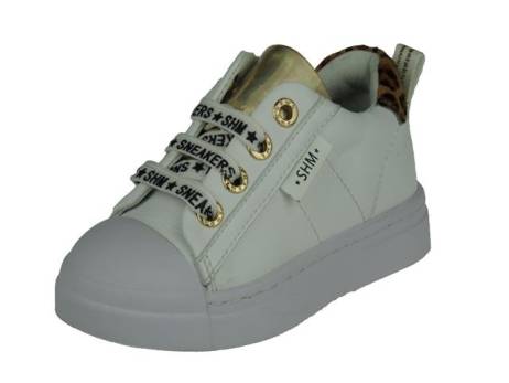 Shoesme Gymp Meisjesschoenen Maat 25 26 27 28 Wit Leopardo