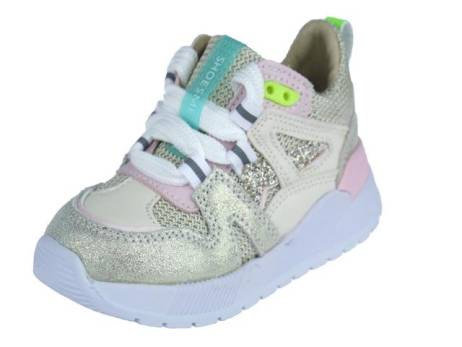 Shoesme Trainers Meisjesschoenen Maat 24 25 26 27 28 29 30 Beige Goud