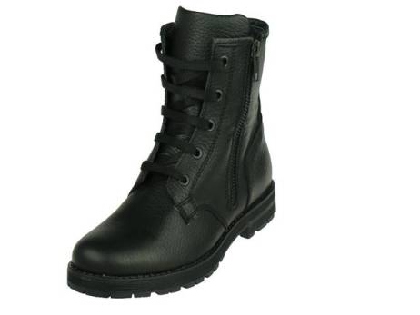 simone-mathieu-meisjes-biker-boot-met-veter-en-rits-meisjesschoenen-maat-35-zwart-uni(6575)