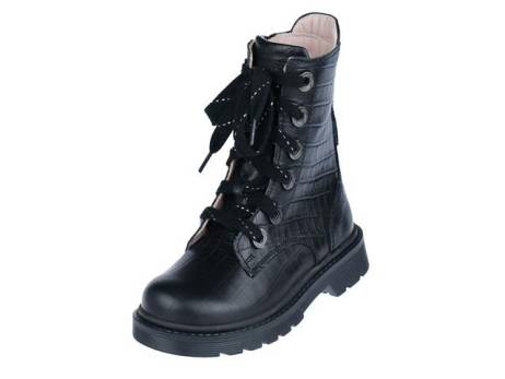 twins-brit-meisjesschoenen-maat-27-30-32-zwart-croco(12995)