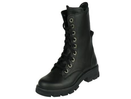 twins-halfhoge-meisjes-veterschoen-met-rits-meisjesschoenen-maat-36-37-zwart(10875)