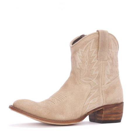sendra-10163-beige-enkellaarzen-maat-36(24995)