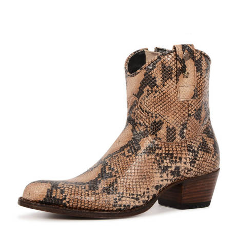 Sendra slangenprint enkellaars maat 36