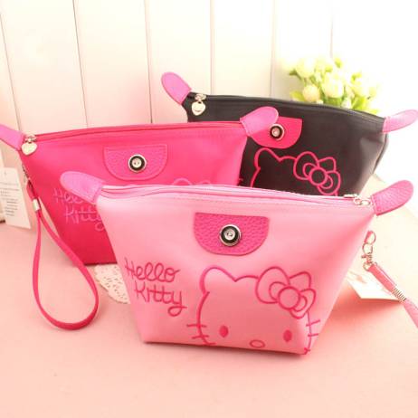 1pcs Women Portable Cute hello kitty Multifunction Beauty ZipperTravel Cosmetic Bag Makeup Case Toiletry Pouch Cosmetic Cases