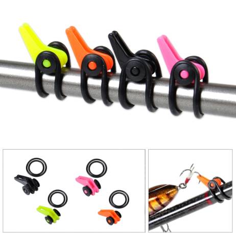 New Plastic Fishing Rod Pole Easy Hook Keeper For Lures Bait Spoon Treble Holder Small Shackle Rock Rafting Fishing Tackle Acc