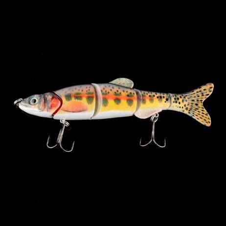 6.5 inch Multi 5 Jointed Segments Swimbait Fishing Lure Crankbait Hard Bait Tackle Life-Like 16.5cm High quality New