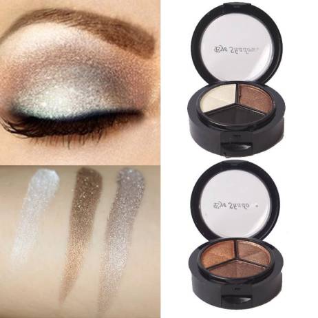 A24 3 Colors Eyeshadow Natural Matte Smoky Cosmetic Eye Shadow Palette Set Make Up VD869 P
