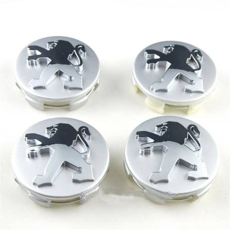 4pcs 60mm peugeot car styling wheel center cap Peugeot Wheel Hub Caps for peugeot 307 208 406 301 206 207 407 4008 508 607