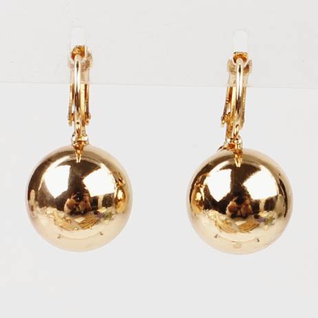 New Style Party Gift 18k Gold Plated Shining Gold Seashell Pearl Drop Earrings Jewelry For Women Free Shipping Wholesale