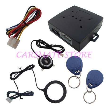Sales Promotion RFID Car Alarm With Push Start Button And Transponder Immobilizer System Car Engine Start Stop