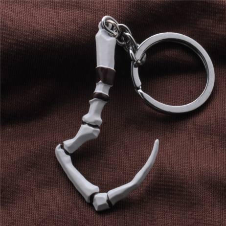 Fashion Hot Game Dota 2 Keychain Pudge's Meat Hook Weapon Model Key chain ring Pendant jewelry Collection Good Gift For Men