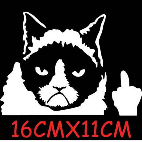Car Styling Grumpy Cat Vinyl Car Stickers And Decals Rear Windshield Window Tail Funny Decoration Car-styling Sticker For Car